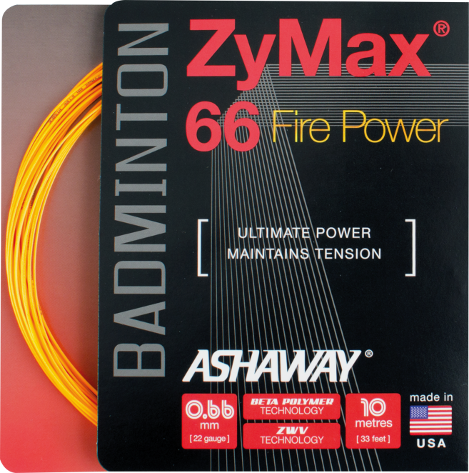 Ashaway Zymax 66 Fire Power 10m